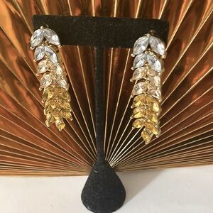 Bornemisa Yellow Citrine Crystals Drop Earrings